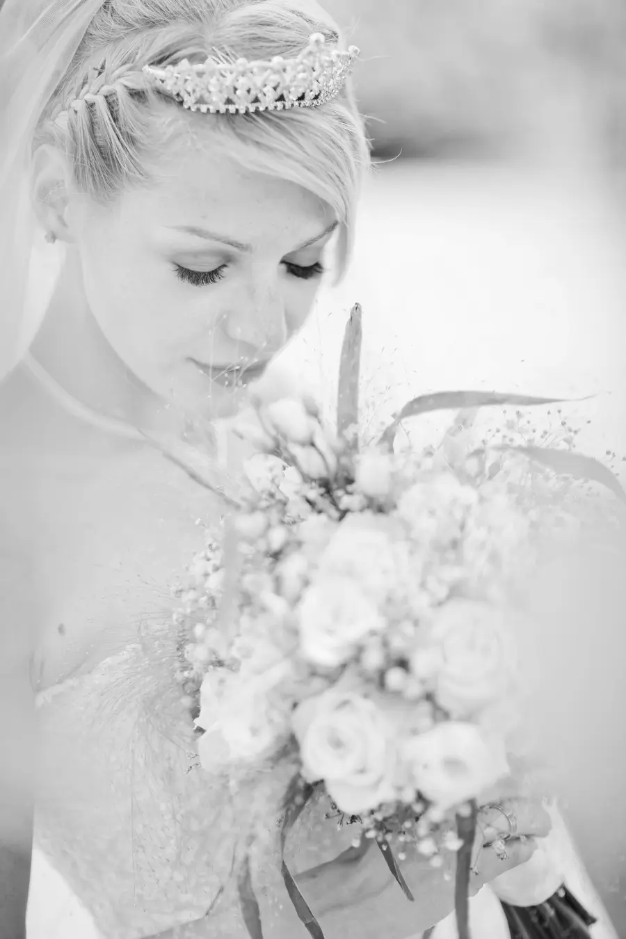 Romantic photo of beautiful bride