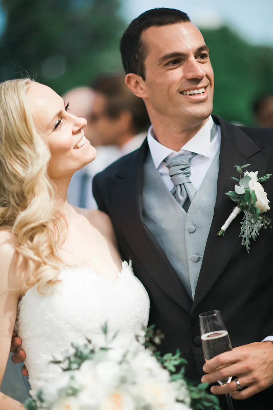 Happy bride and after ceremony, natural and candid wedding photography.
